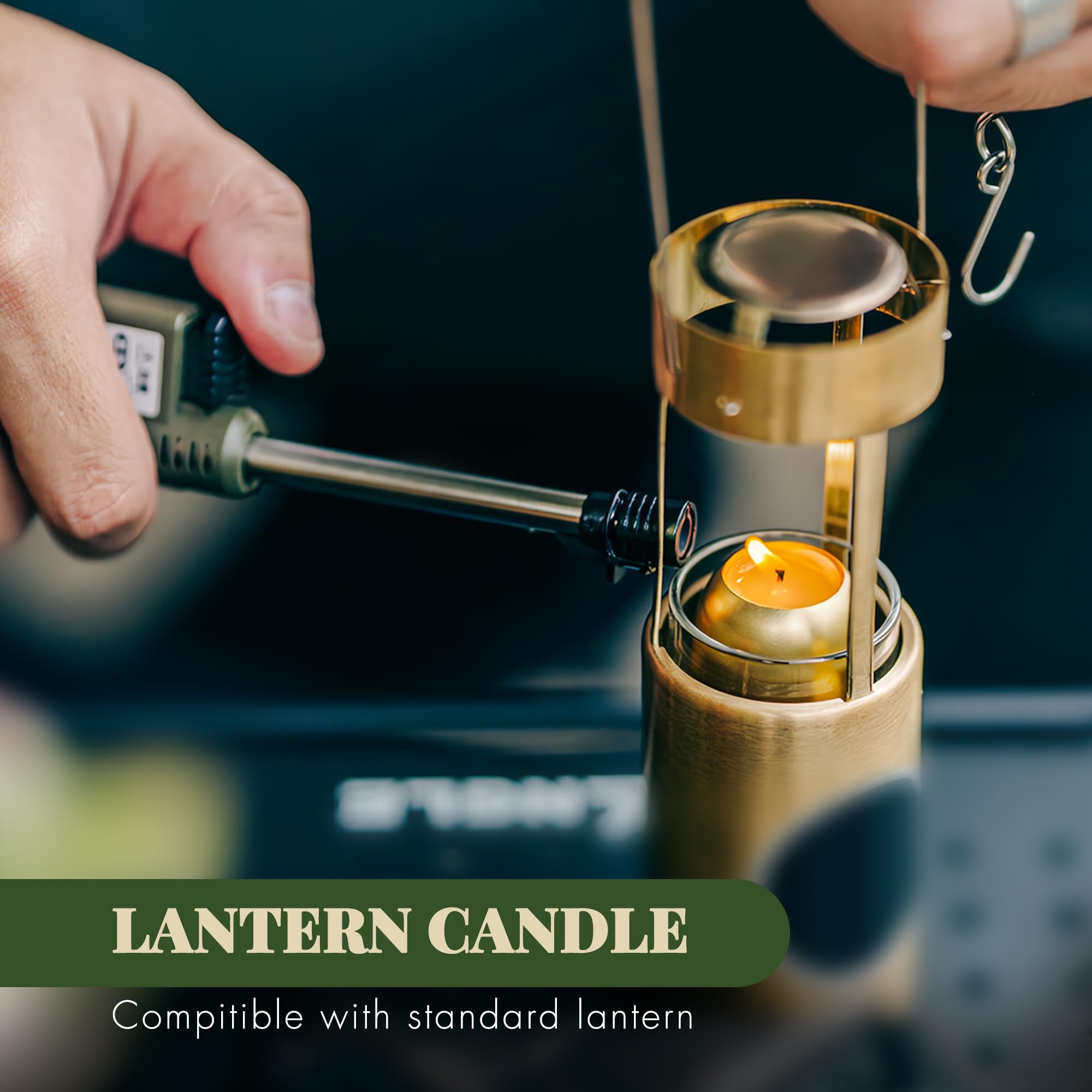 10 Packs Natural Beeswax Candles Compatible with Candle Lanterns, 12-Hour Long Burn Time Emergency Candles, Lantern Candle for Camping, Survival, Power Outages