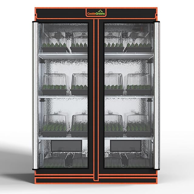 48x24x72 Multi-Storey Grow Tent Extra-Large Observation windows Heavy-Duty 600D Mylar Plant Tent Waterproof Growing Tents Fit in Indoor