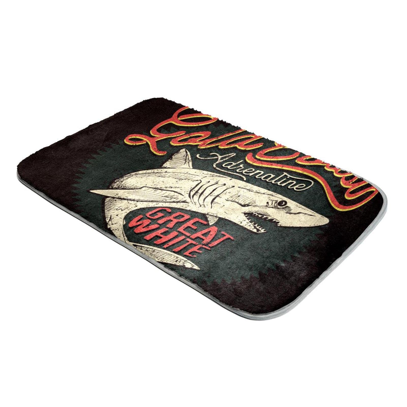 Tapis fausse fourrure requin blanc pour chambre cocooning