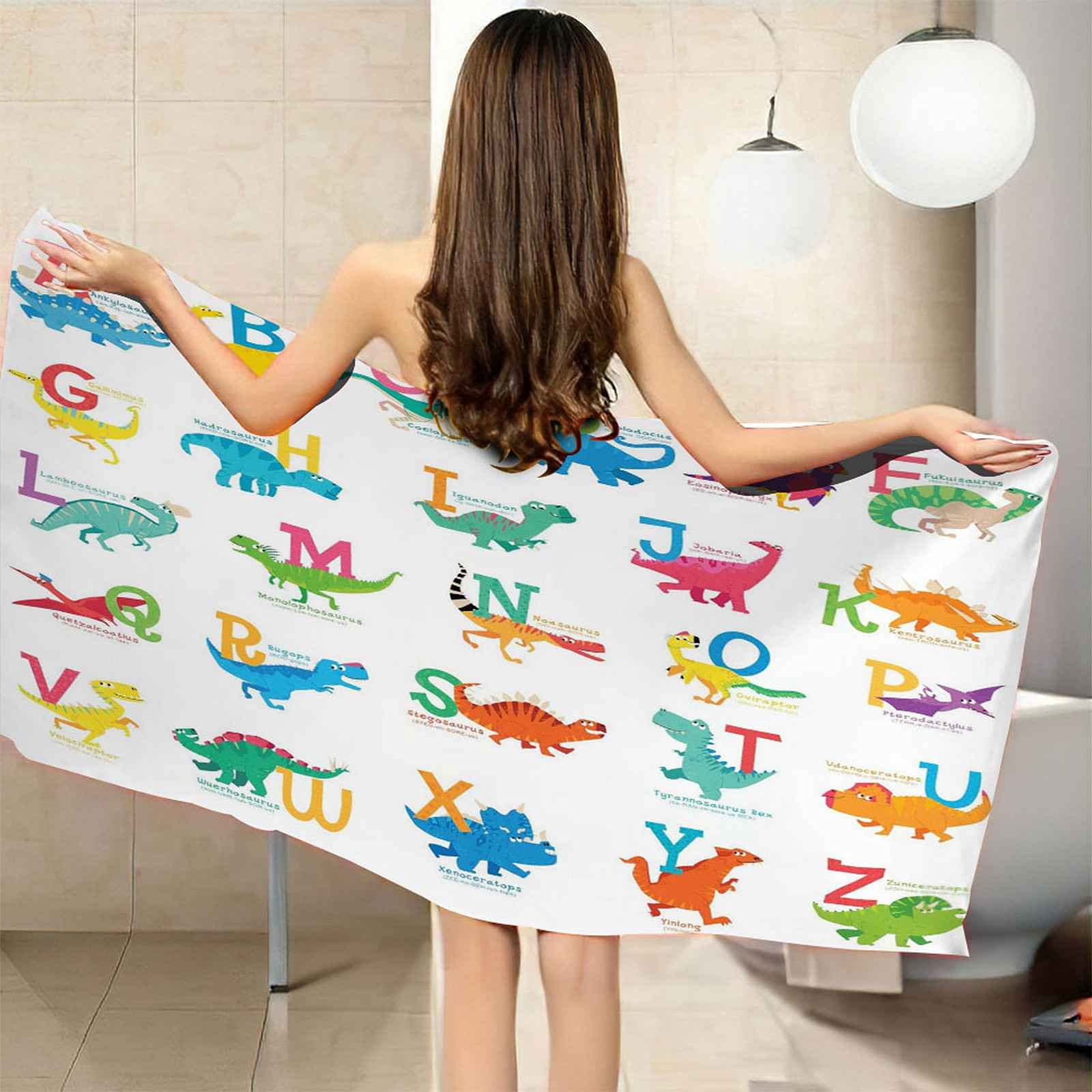3D Drap De Plage Impression De Dinosaure Serviette De Plage Microfibre Serviette Douce Les Voyages Couverture De Plage pour La Piscine Gym Camping Natation Pique-Niques en Plein 150x200cm