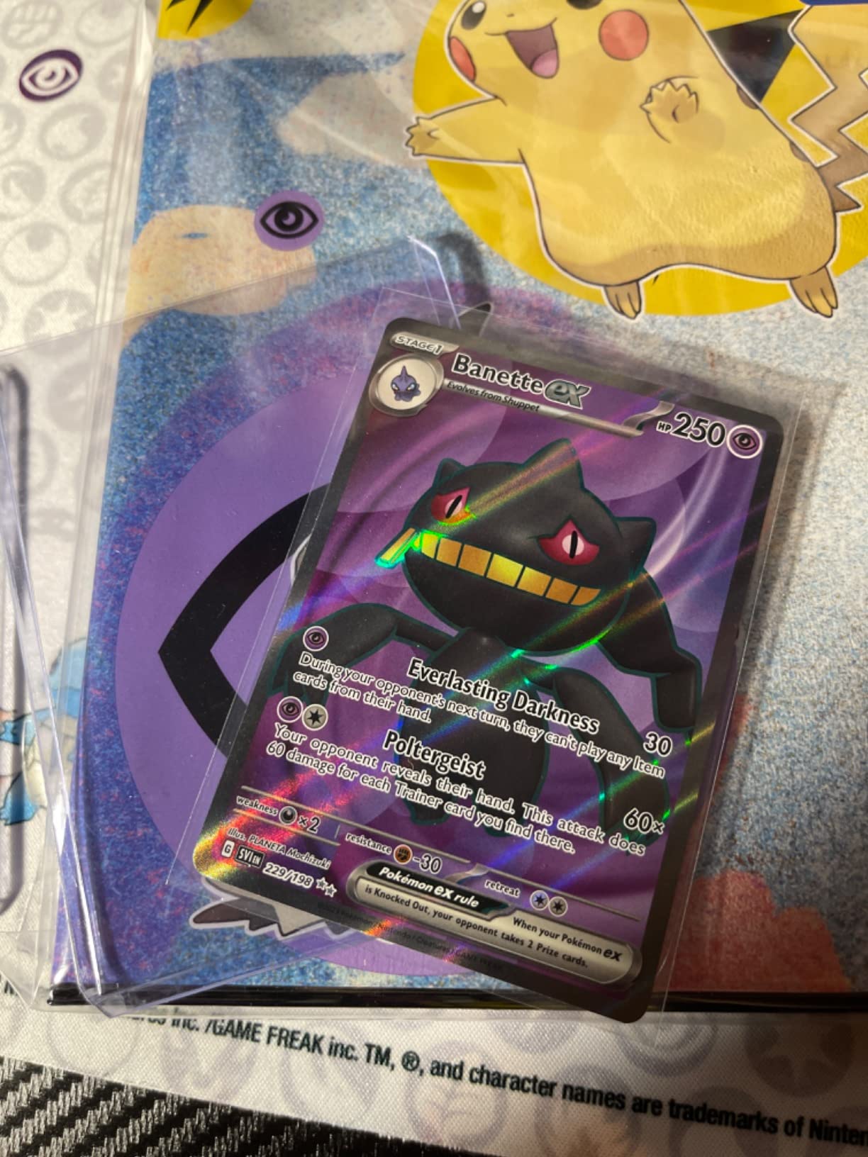 banette pokemon card ex Banette ex Full Art Card Scarlet & Violet Base 229/198, NM Pokemon Car main image 0