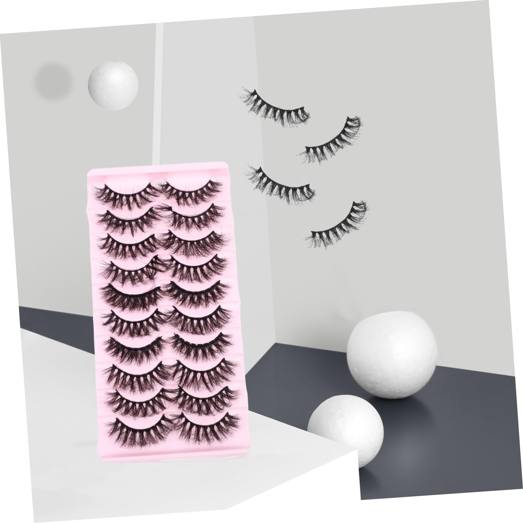 MAGICLULU 50pares Pestañas Postizas De Natural De Extensiones De Pestañas Para Maquillaje y