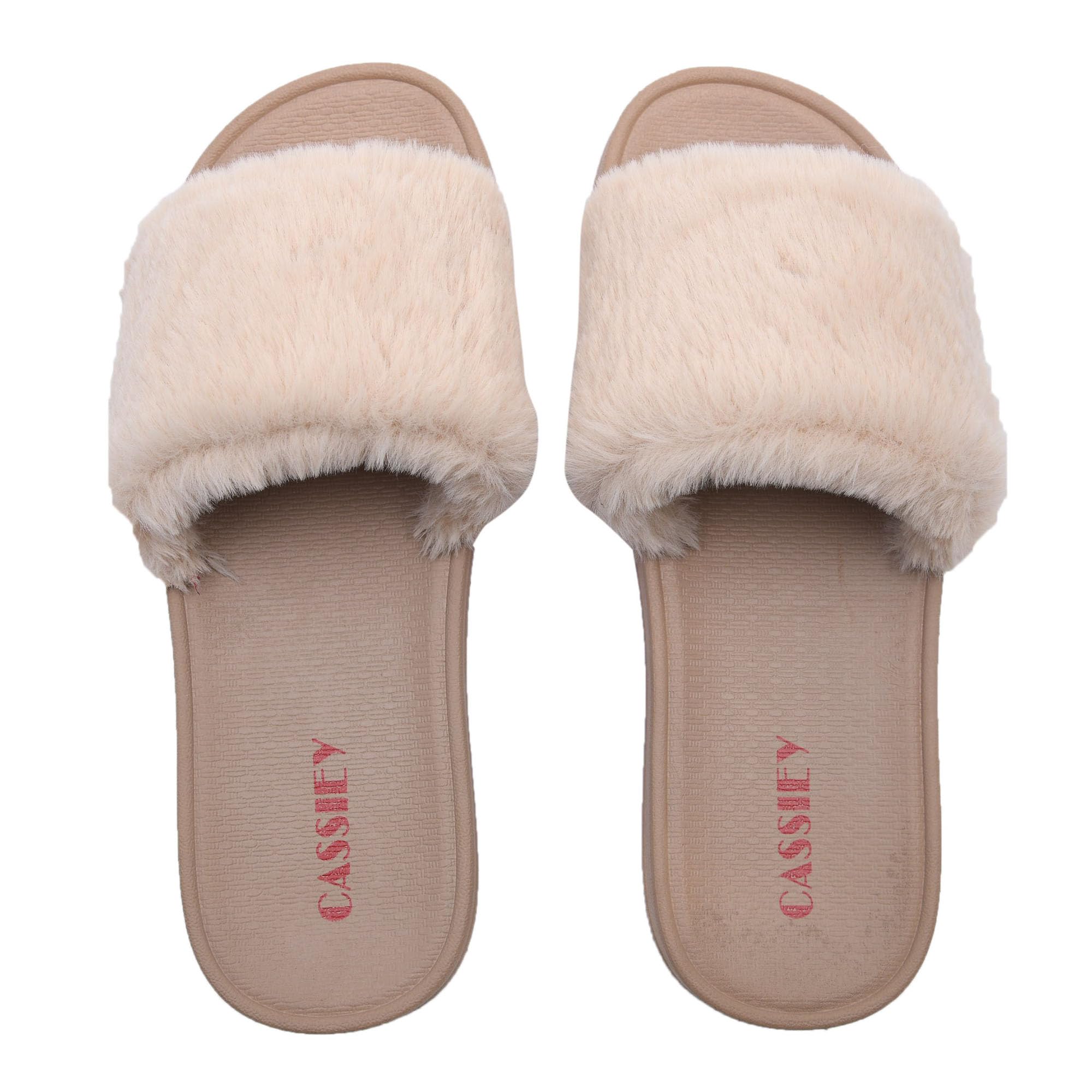 Irsoe Fashionable Comfortable Stylish Design Slip-on Flat Fur Slipper For Womens And Girls- Brown (B09M6SLNM4) Amazon Price History, Amazon Price Tracker
