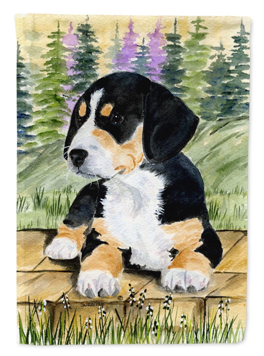 Drapeau Entlebucher Mountain Dog cadeau idéal amoureux animaux maison Caroline's Treasures SS8132CHF