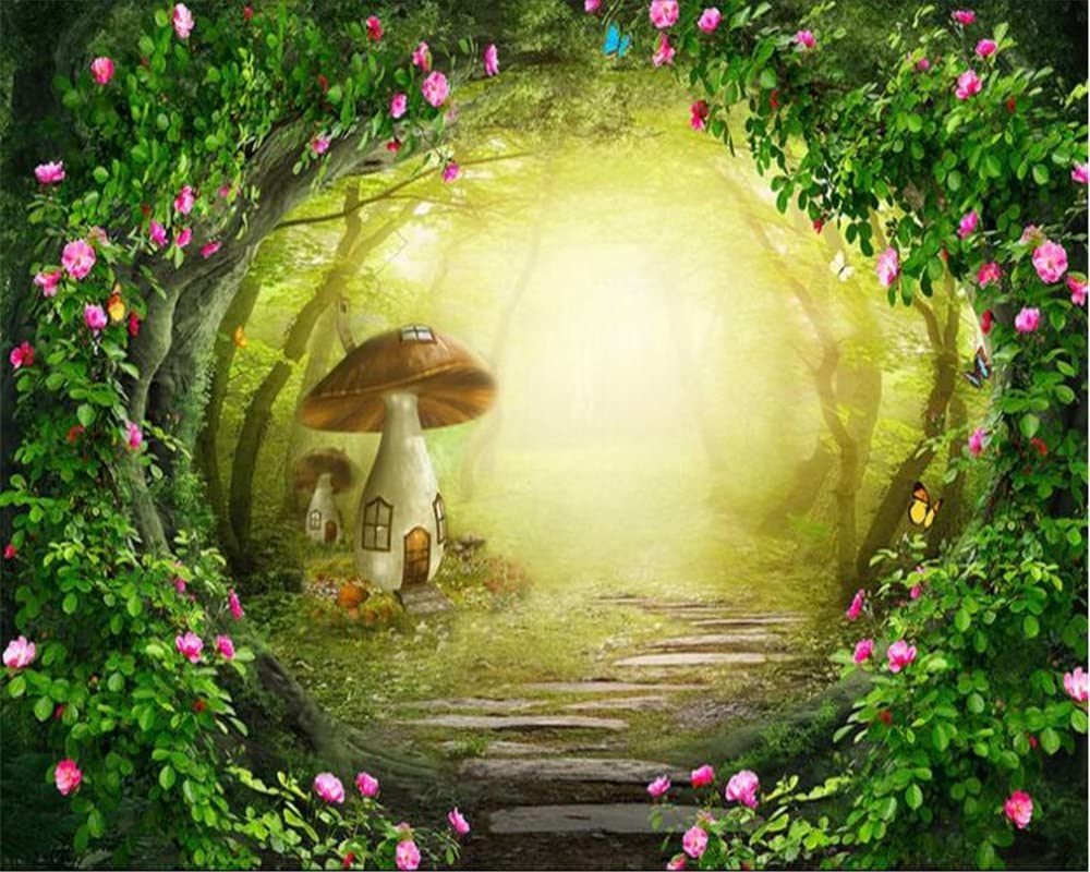 3D Wandbild Selbstklebende Fototapete Botanische Landschaft Rosenrebenwald Kinderzimmer Bar Büro Wohnzimmer Restaurant Bekleidungsgeschäft Flur Hotel Wanddekoration Wandkunst Wandposter 300x210 cm