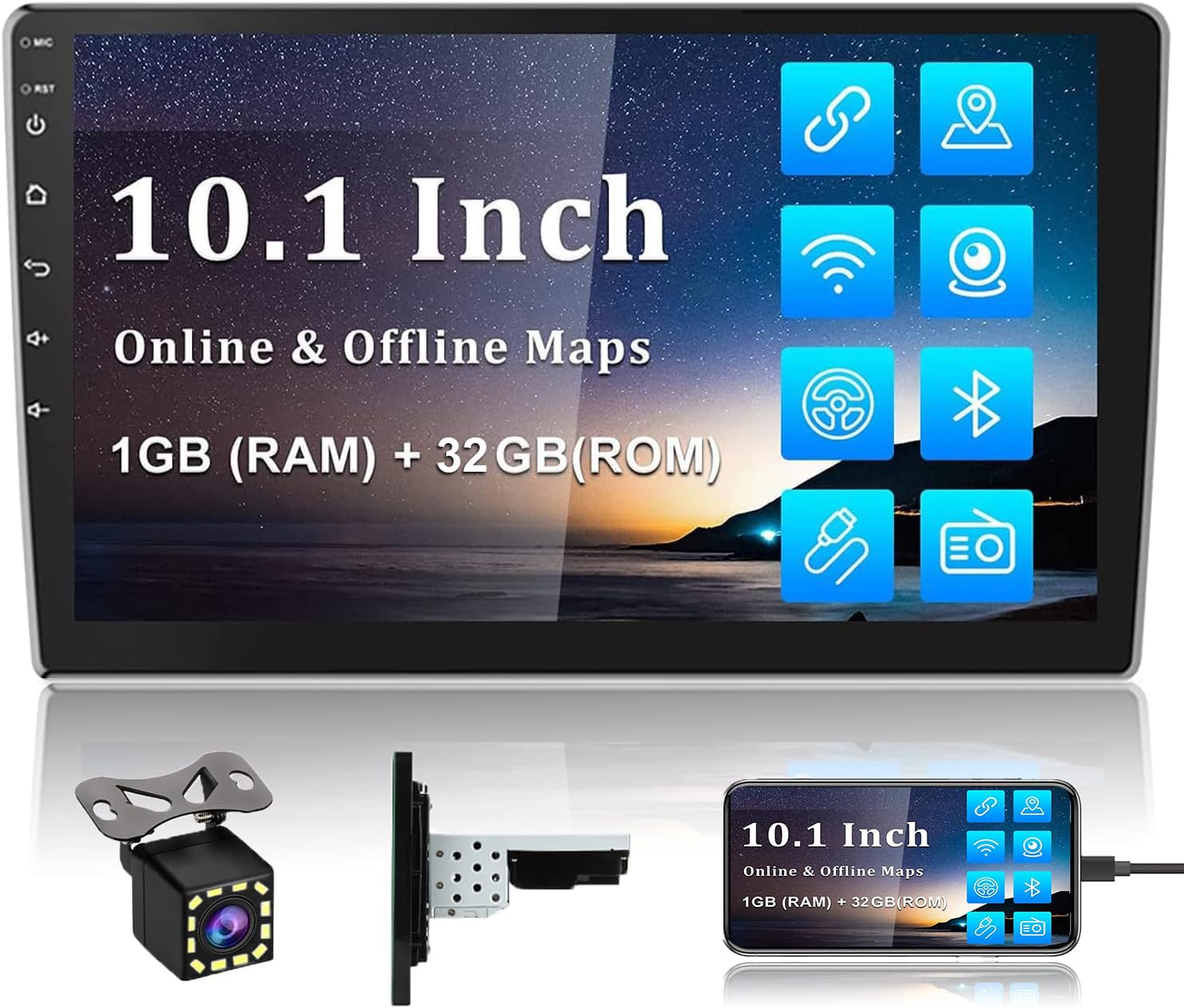 Autoradio MP5 Per Fiat Panda 2010-2023 - Bluetooth, CarPlay, Schermo 5 Pollici - Foto 6