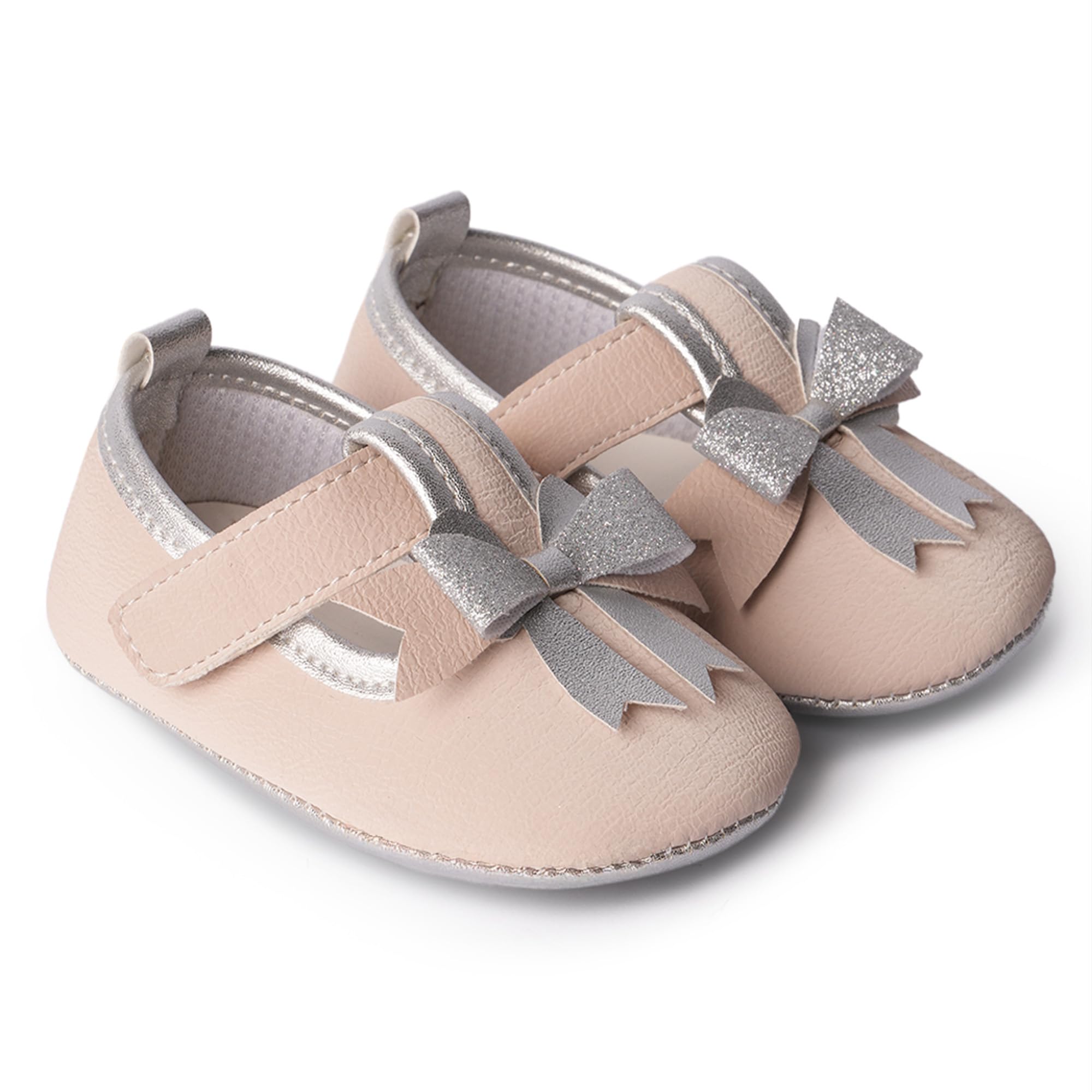 Sweet Bow Baby Shoes Adorable Soft Sole First Walkers for Infants | Skin Friendly & Comfortable Booties | Lightweight Anti-Slip First Walking Shoes for Summer | 6 to 18 Months-image-2