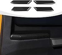 Vista 5 de Bronco - Cubierta de panel para manija interior de puerta compatible con Ford Bronco accesorios interiores de 4 puertas 2021-2024, color negro