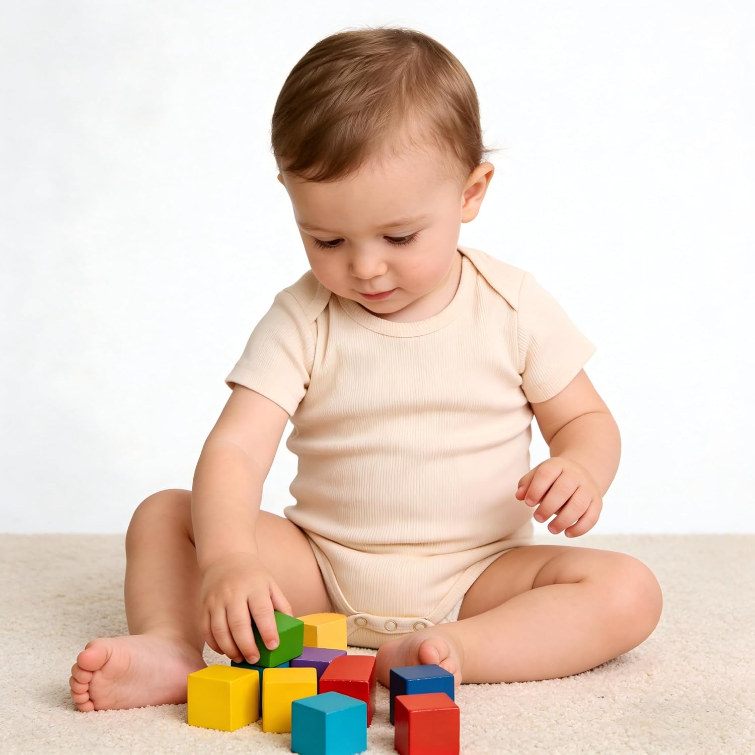 NMK 5-Pack Baby Rayon From Bamboo Bodysuit Boy Girl Clothes Soft Newborn Infant Outfit Short Sleeve Romper