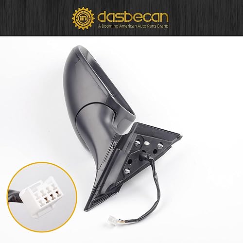 Vista 5 de Dasbecan Espejo para puerta lateral izquierda del conductor compatible con Honda Accord LX Sport 1.5T 2018-2022 Power No calentado Pintura