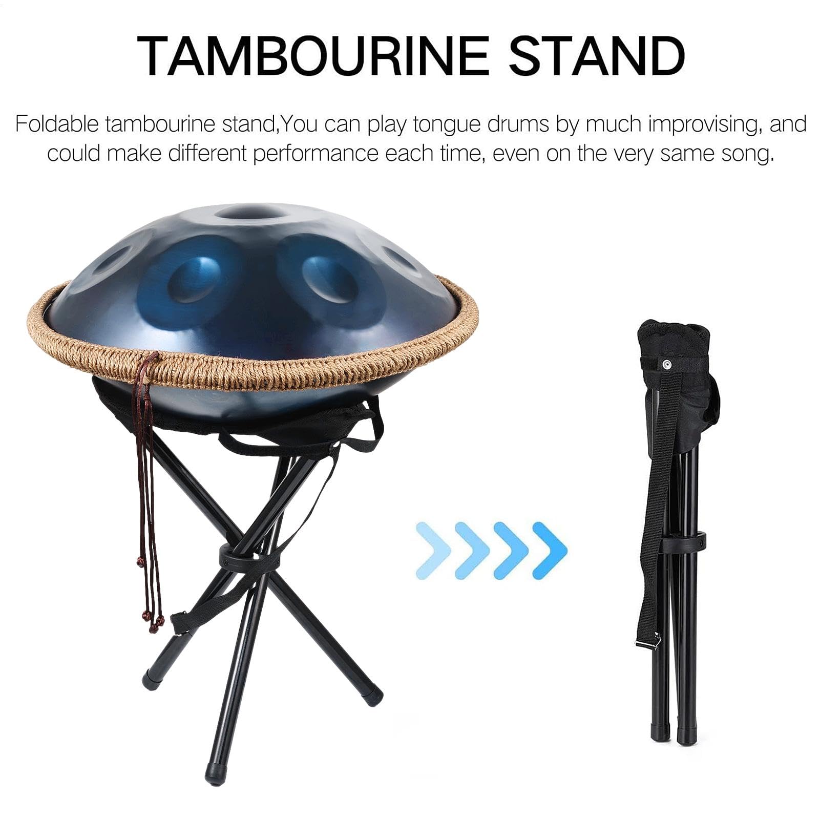 Amazon.com: Handpan Drums Sets G Minor 18 Inches Steel Hand Drum