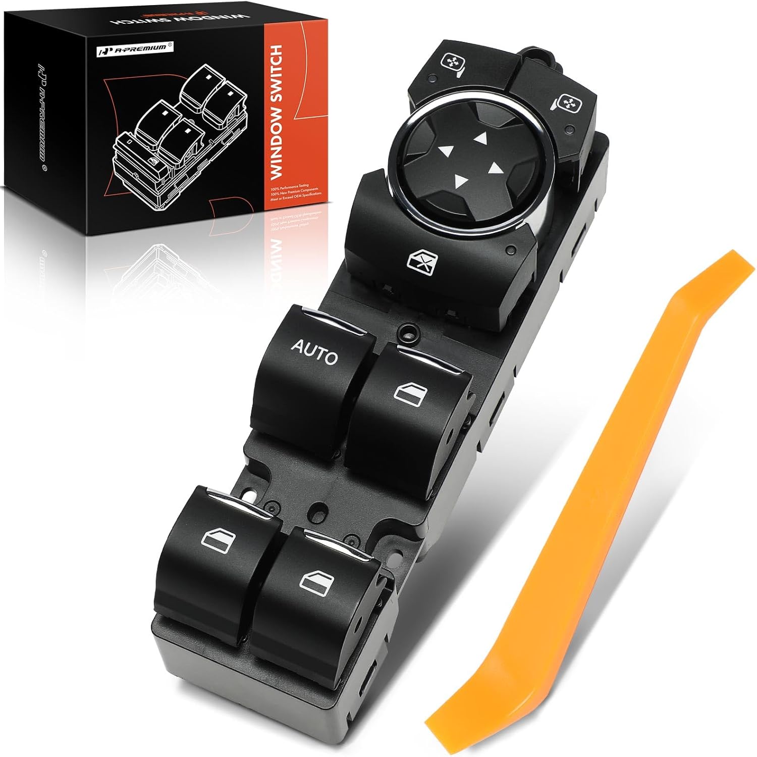 A-Premium Master Power Window Switch Compatible with Ford Explorer 2011-2015, Police Interceptor Utility 2013-2015, Front Left Driver Side