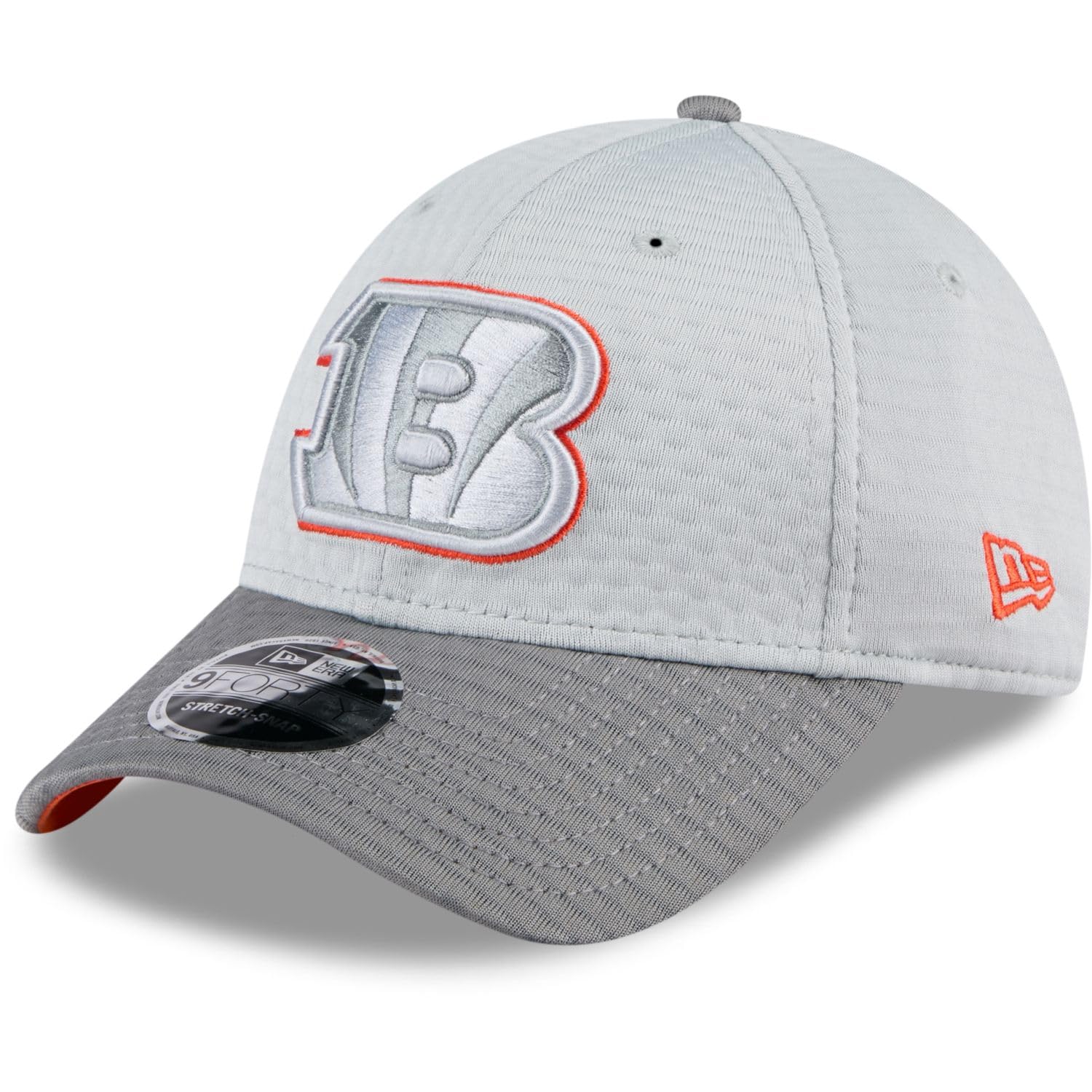 New Era Unisex Grey 9Forty Stretch Cap Training 2024 Cincinnati Bengals