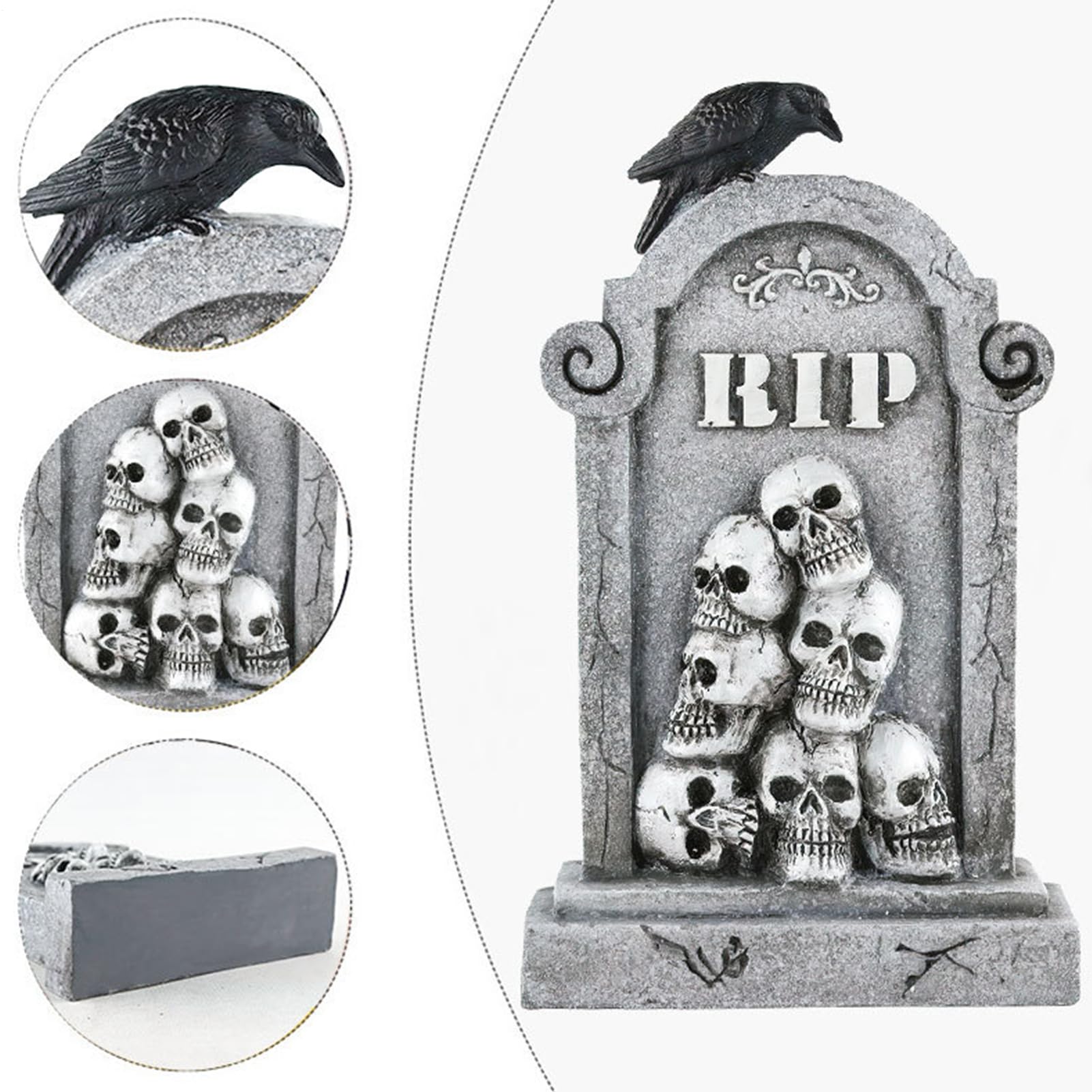 Nagrobki Halloween Straszne Płyty Nagrobne z Czaszka, Znaki Ogrodowe