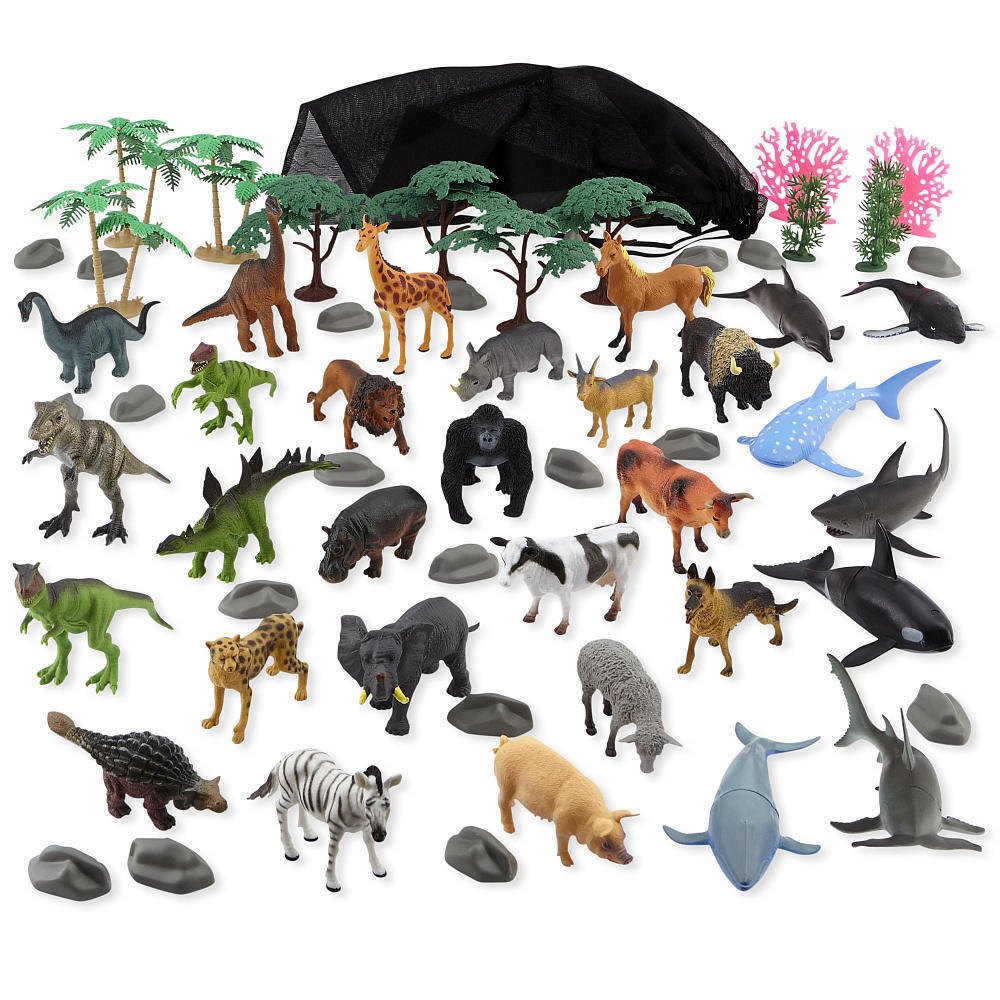 Buy Realistic 60Piece Animal Animal Kingdom Mega Pack Playset