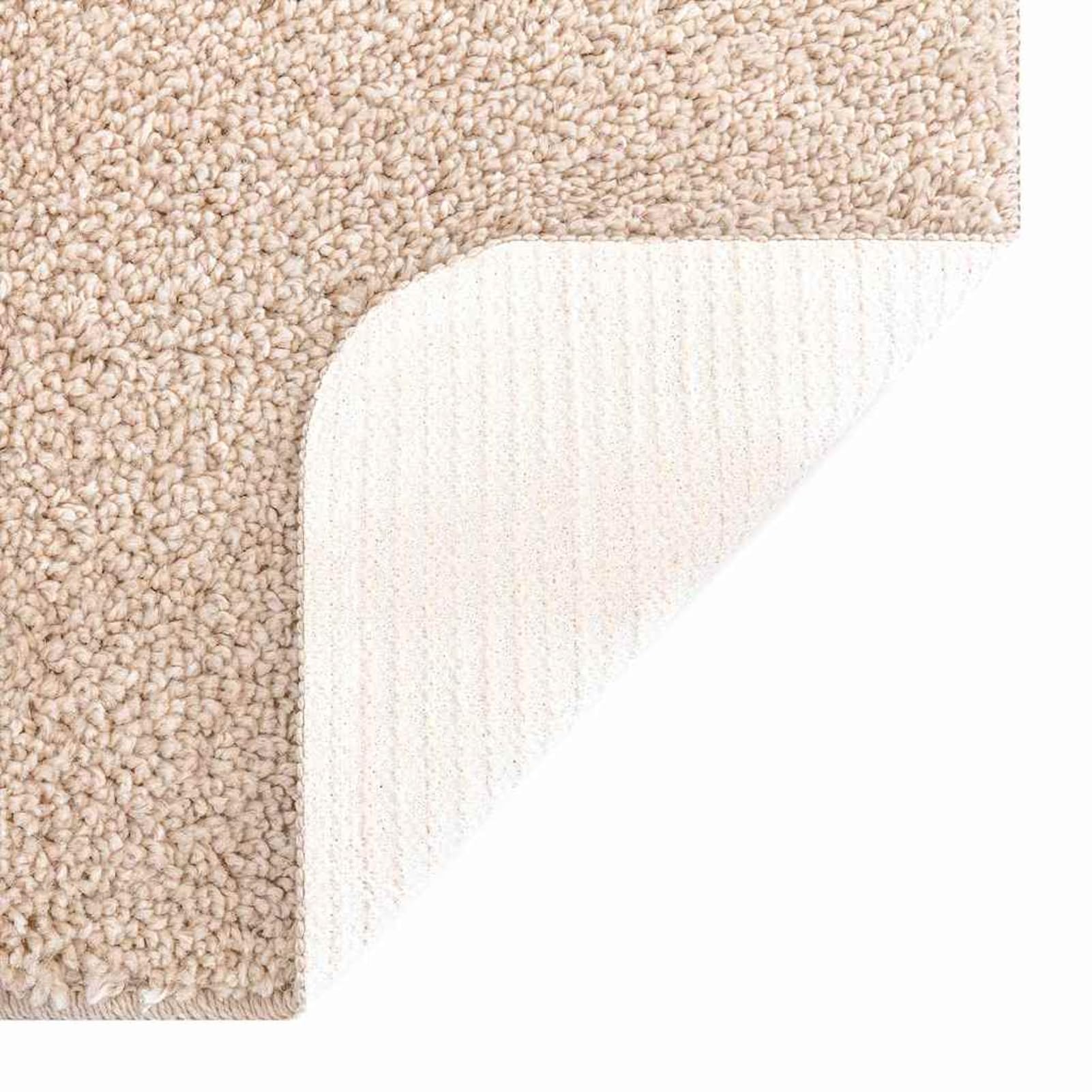 Tappetino da Bagno Antiscivolo Crema 60 x 90 cm PP