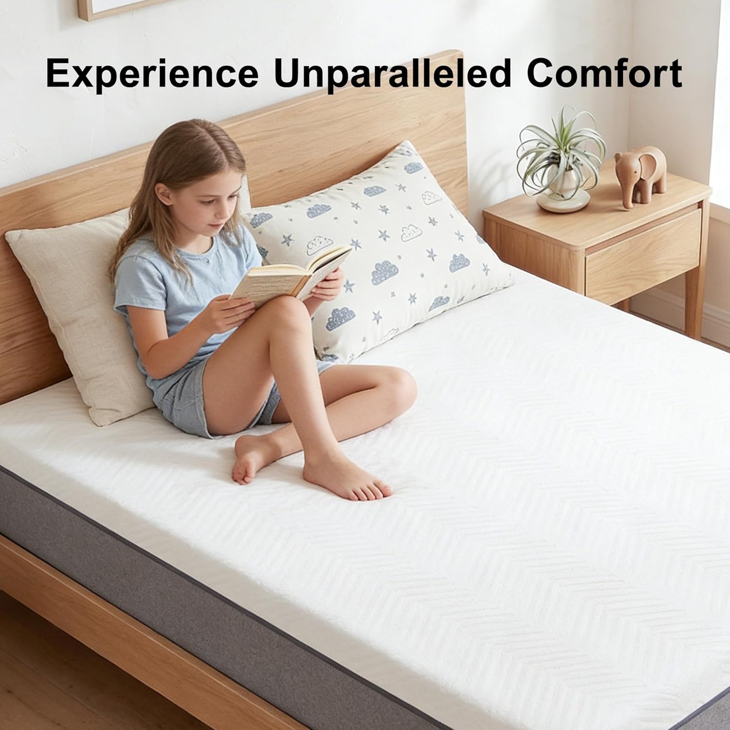 8 Inch Twin Mattress, Memory Foam Twin Size Bed Mattress in a Box, Soft and Comfortable, Pressure Relief, Medium Firm, CertiPUR-US Certified, Fiberglass Free