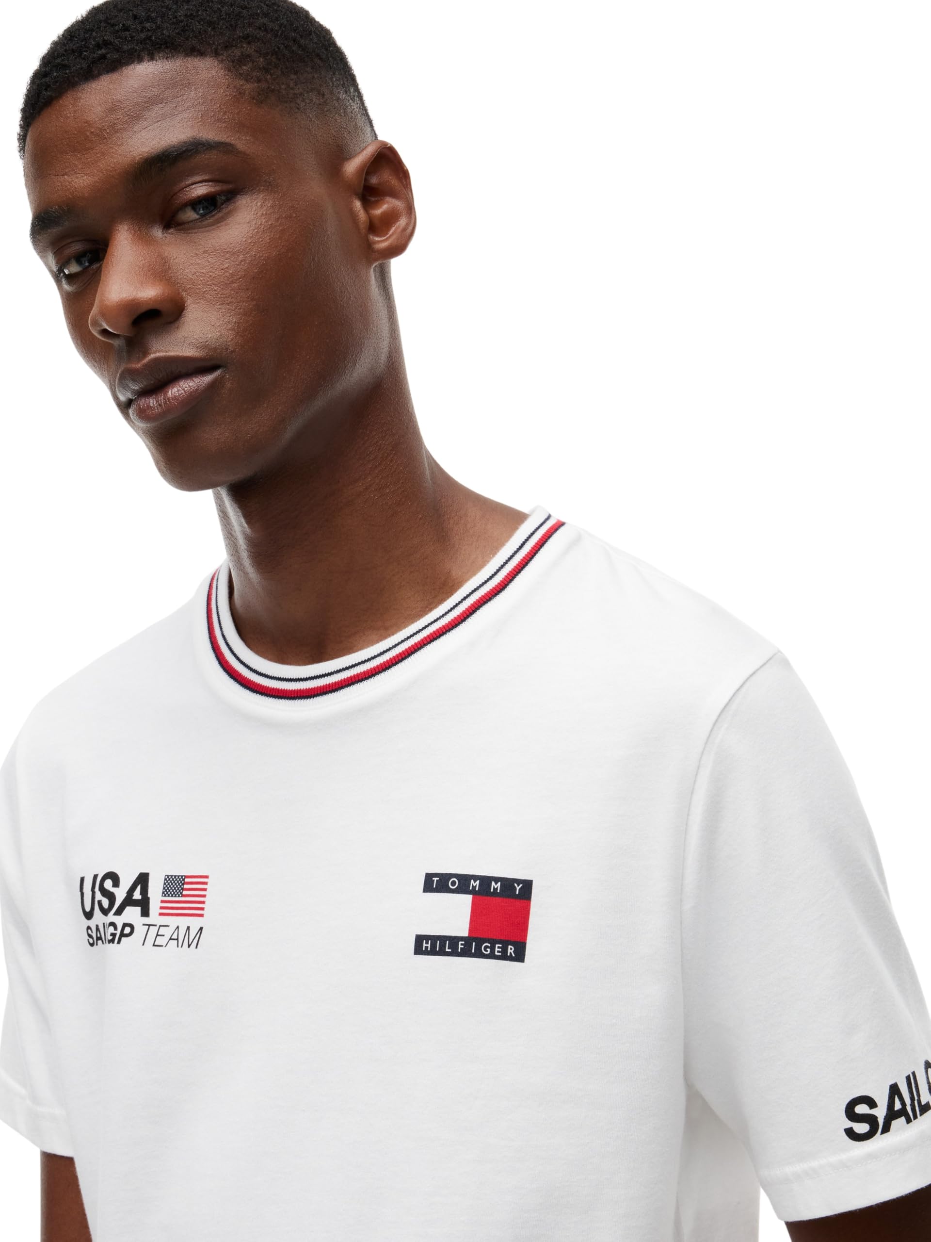 Tommy Hilfiger Us Sailgp Replica tee Mw0mw44690 Camiseta S/S Hombre