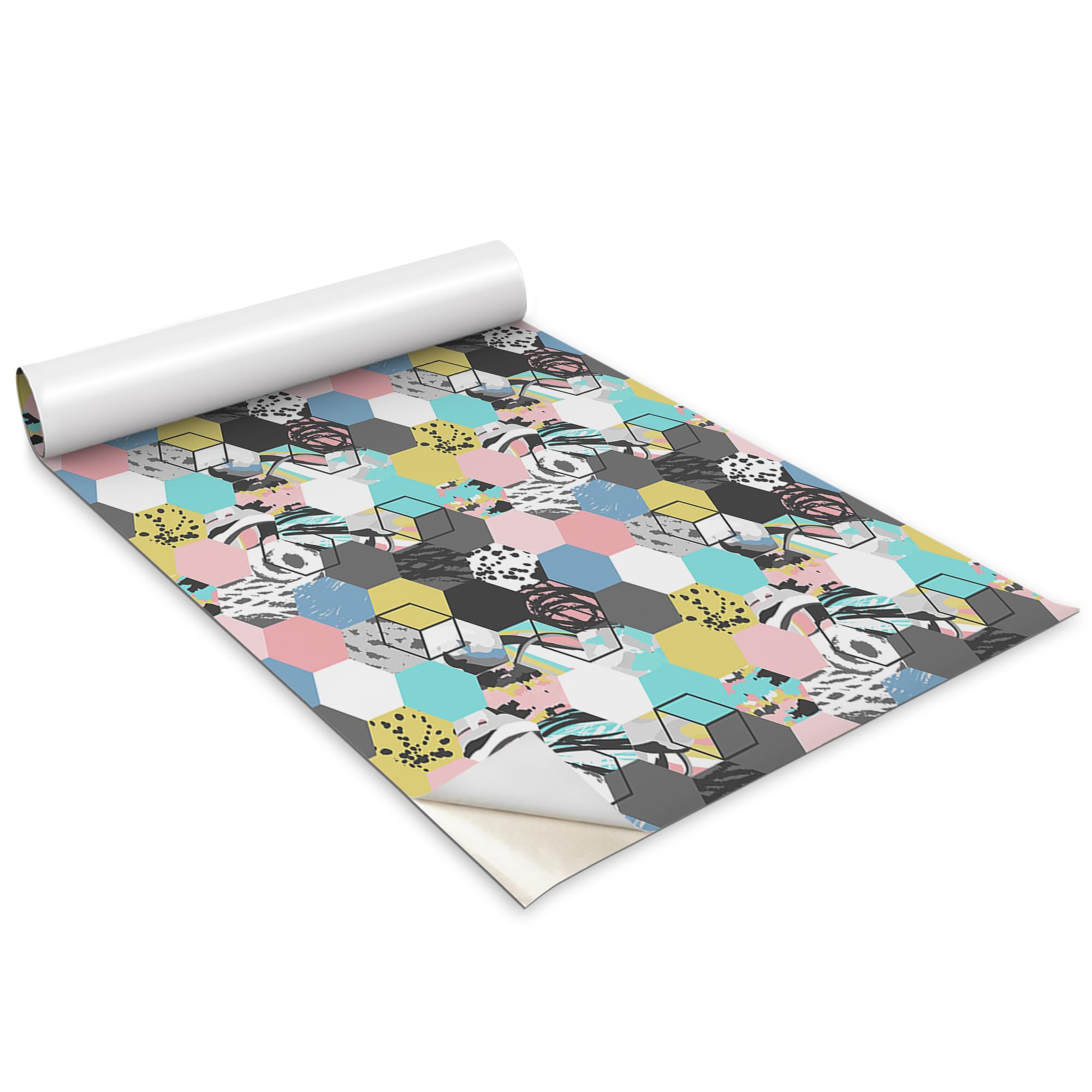 Papel Pintado Pegatinas para Cocina y Dormitorio Wallfluent Solución Muebles Envejecidos