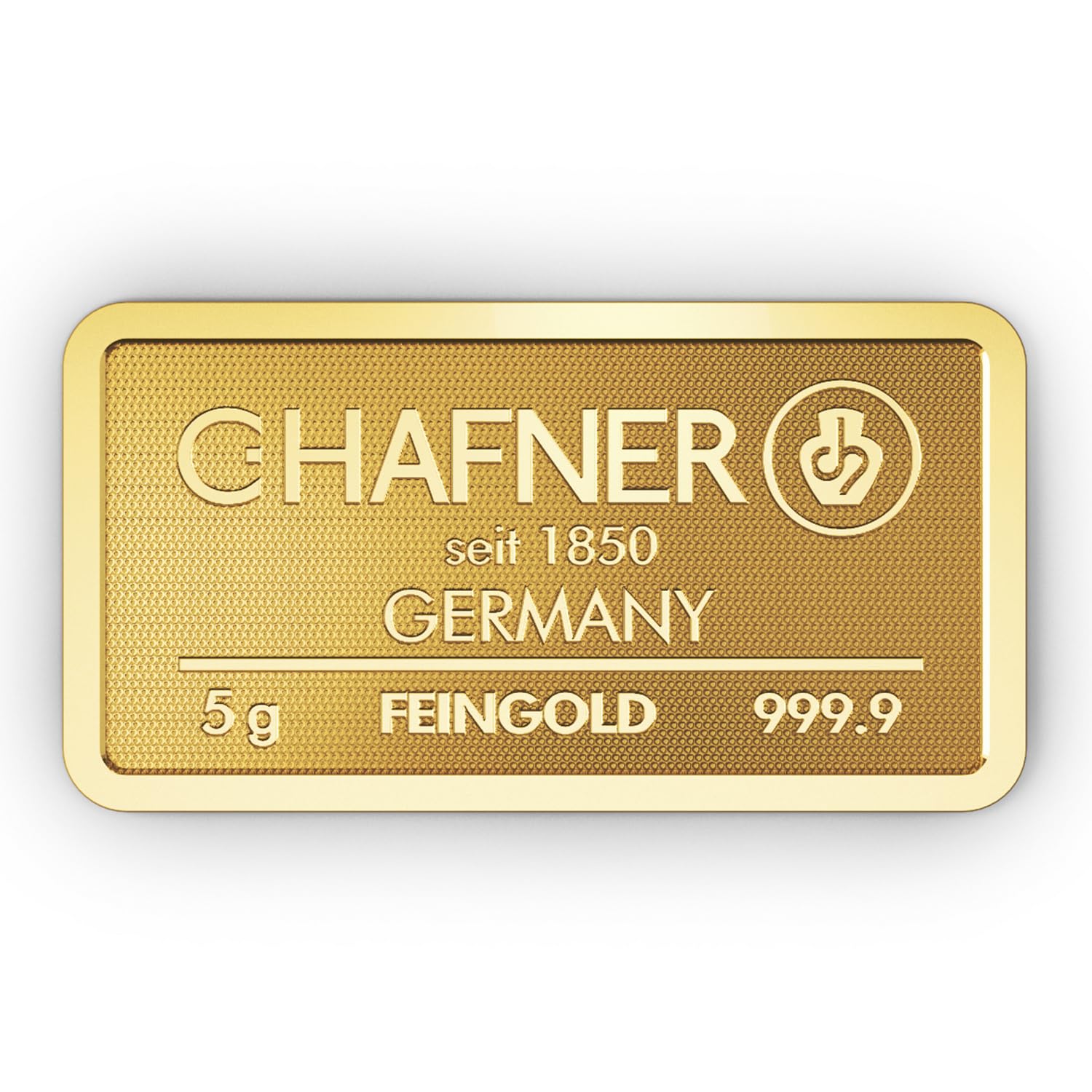 Gold verschenken – Goldbarren C.Hafner - Feingold - Anlagegold - inkl. Geschenkverpackung, Grußkarte und Echtheitsgarantie (5g Gold)