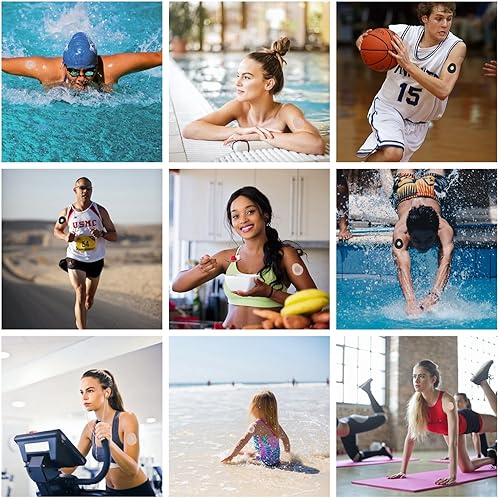 Miniatura 6 de Dexcom - Parches adhesivos G7, impermeables, paquete de 60 parches Dexcom G7, parches transparentes precortados, cubiertas de cintas para sensores