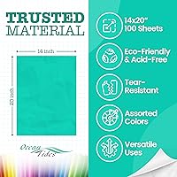 Vista 5 de Ocean Tides 100 hojas (14 x 20 pulgadas) de papel de regalo de Navidad, papel de seda de regalo a granel para manualidades, cumpleaños y vacaciones