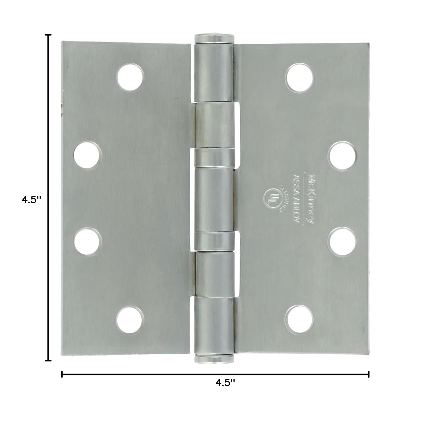 Securitron EH-45 Electrified Hinge, Stainless, 6 Wire, 4.5" x 4.5"