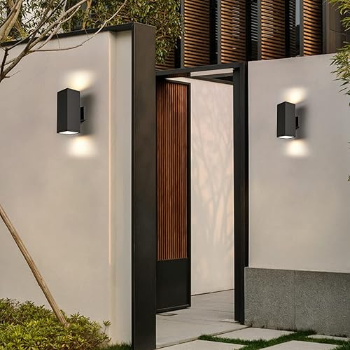 Miniatura 7 de Lámpara de pared moderna para exteriores, aplique exterior de aluminio, impermeable, montaje en pared para porche, casa exterior