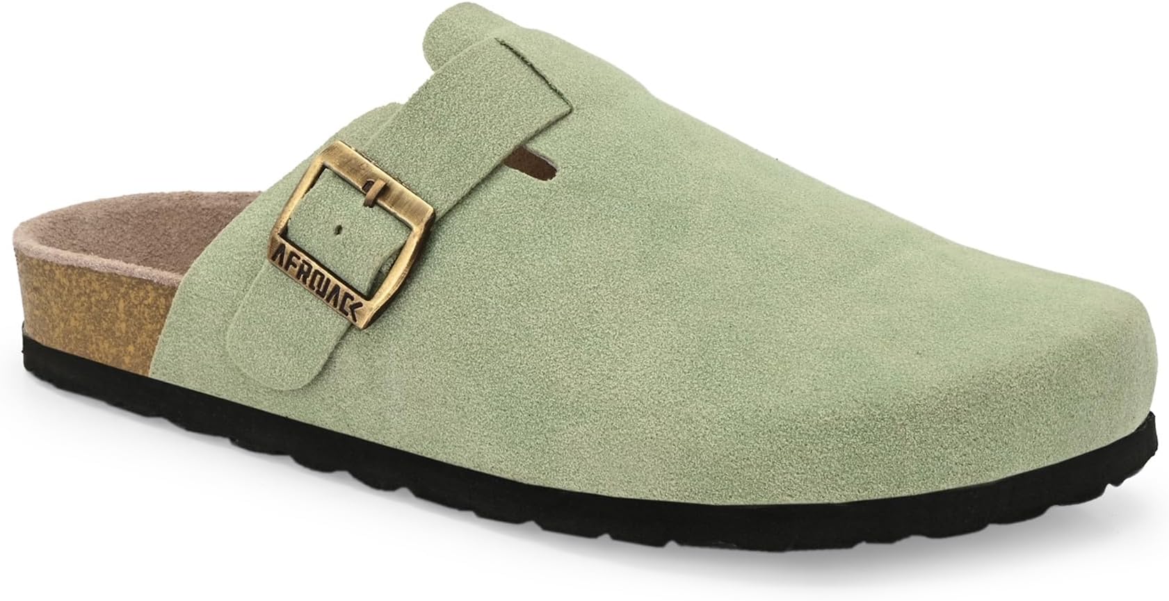 Men's Leather Sandals Lightweight with EVA Sole