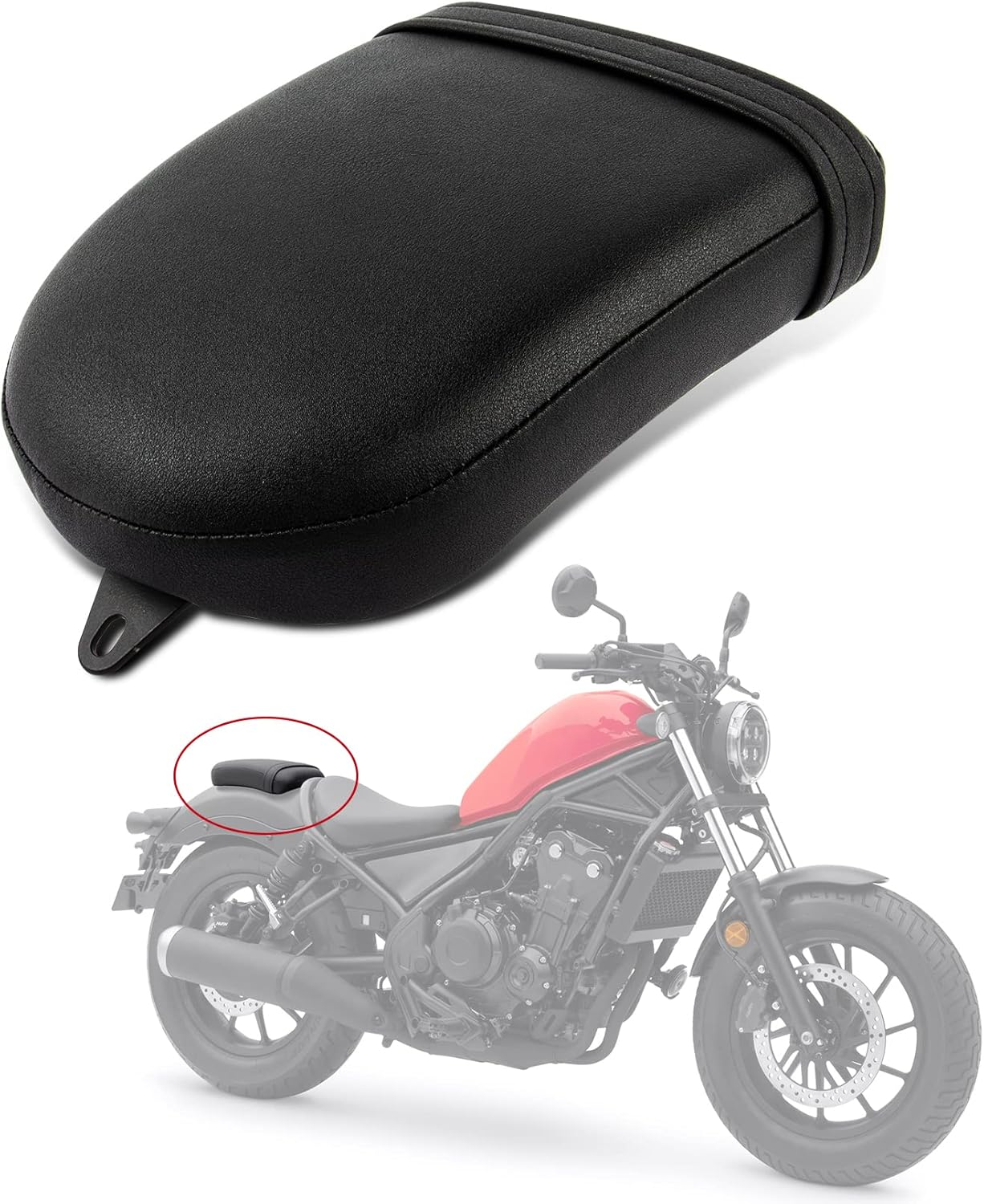 Motorcycle Rear Passenger Seat Cushion for Rebel CMX 500 300 2017-2022 2017 2018 2019 2020 2021 2022