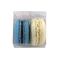 Vista 1 de Macarons franceses - Paquete de 5 unidades (azul y blanco)
