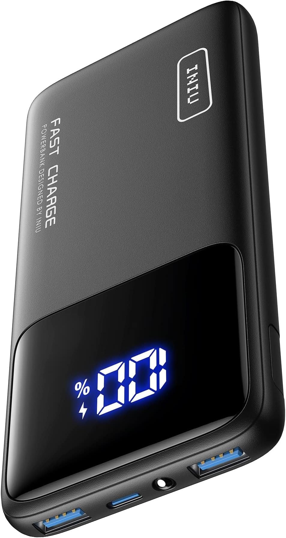 INIU Large-Capacity Power Bank【Lightweight, Compact, Slim 10000mAh Type C】 22.5W Fast Charging Mobile Battery [PSE Technical Certification PD 3.0 QC 4.0 LED] USB C Mobile Charger Battery Essential for