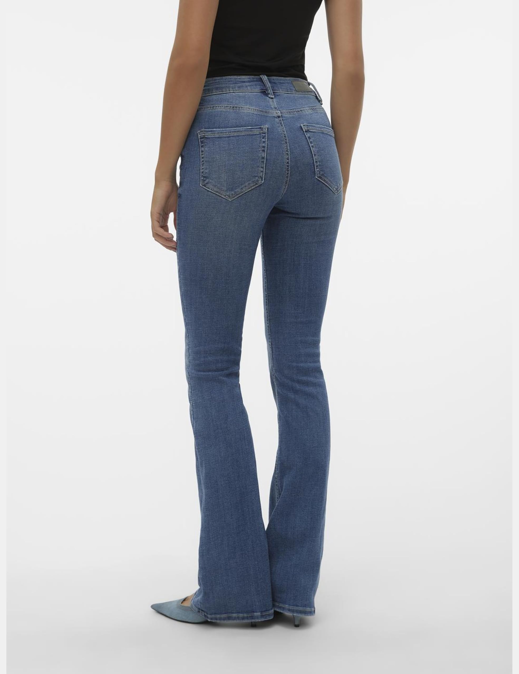 Vero Moda - Vmflash Mr Flared Pocket JNS Ra3042 Noos, Vmflash Mr Flared Pocket JNS Ra3042 Noos Donna