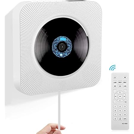 Amazon Cdプレーヤー Noyuo 置き 壁掛け式 1台多役 ポータブル 年最新版 Bluetooth Usb対応 Microsd Ledディスプレイ 新バージョンのリモコン付き 音楽再生 語学学習 胎児教育 日本語説明書付き Nuoyo ラジカセ Cdラジオ