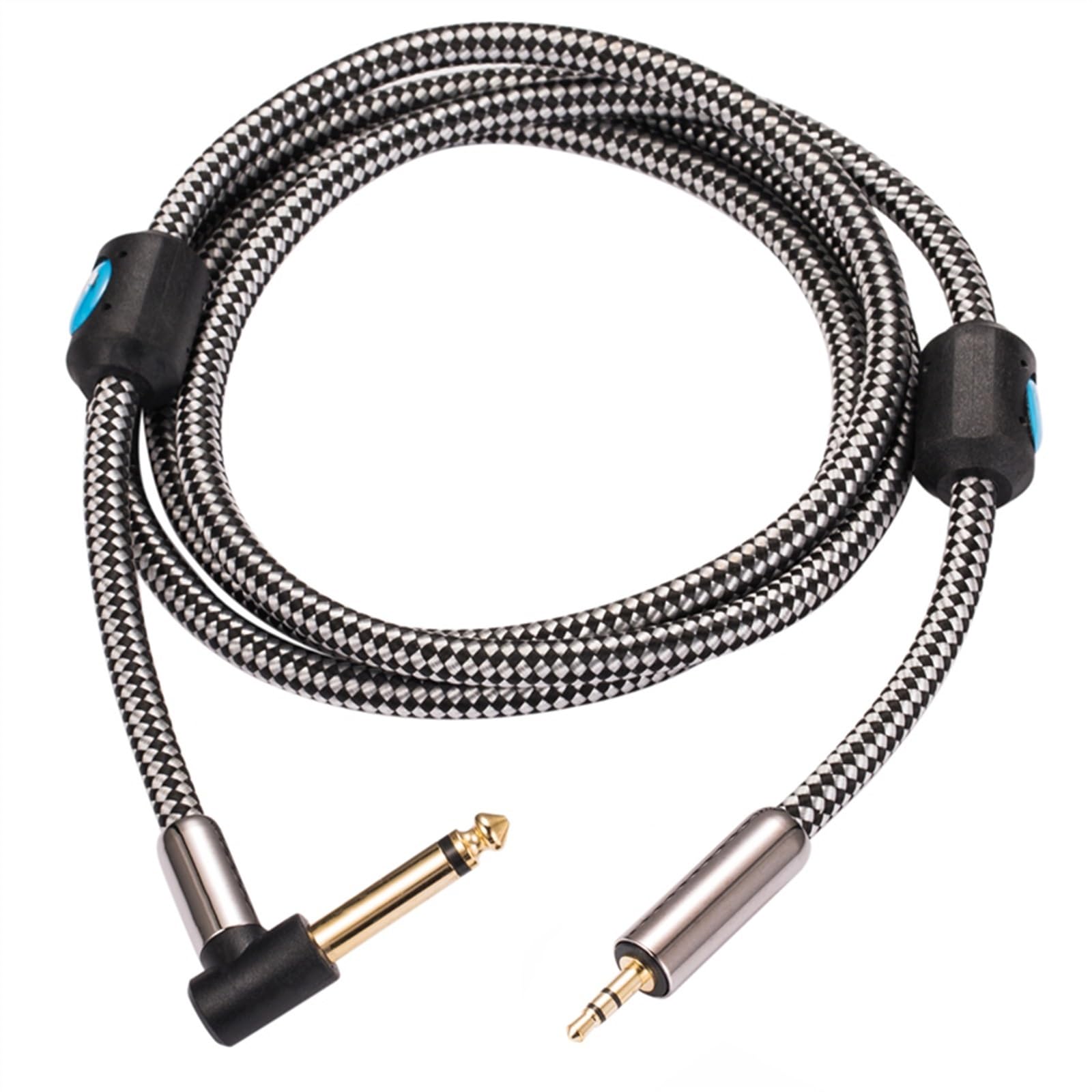 Cavo Chitarra Jack 6,35 A 3,5 Mm - Professionale, Schermato, Colore Blu - Foto 11