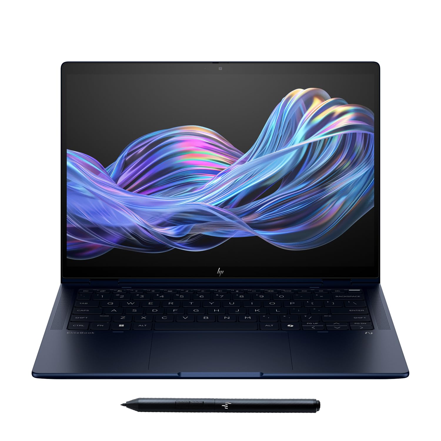 Mavark HP EliteBook X Flip G1i 14" IPS Multi-Touch 2-in-1 Laptop Ultra 7 268V vPro Arc 140V Graphics Finger Print Reader Stylus Pen 2 Year CPS Warranty (268V|1TB SSD|32GB RAM)
