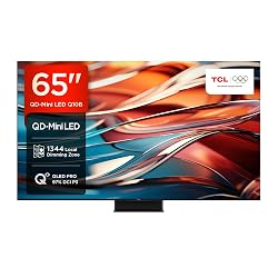 Offerta TCL 65Q10B Smart TV 65'' 4K QLED Mini LED 144Hz, Google TV (Dolby Vision & Atmos, Audio ONKYO 2.1.2, Controllo Vocale Hands-Free, AirPlay2) in sconto oggi