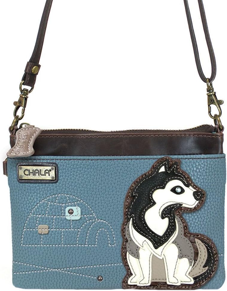 Chala Husky Mini Crossbody Handbag Husky Mom