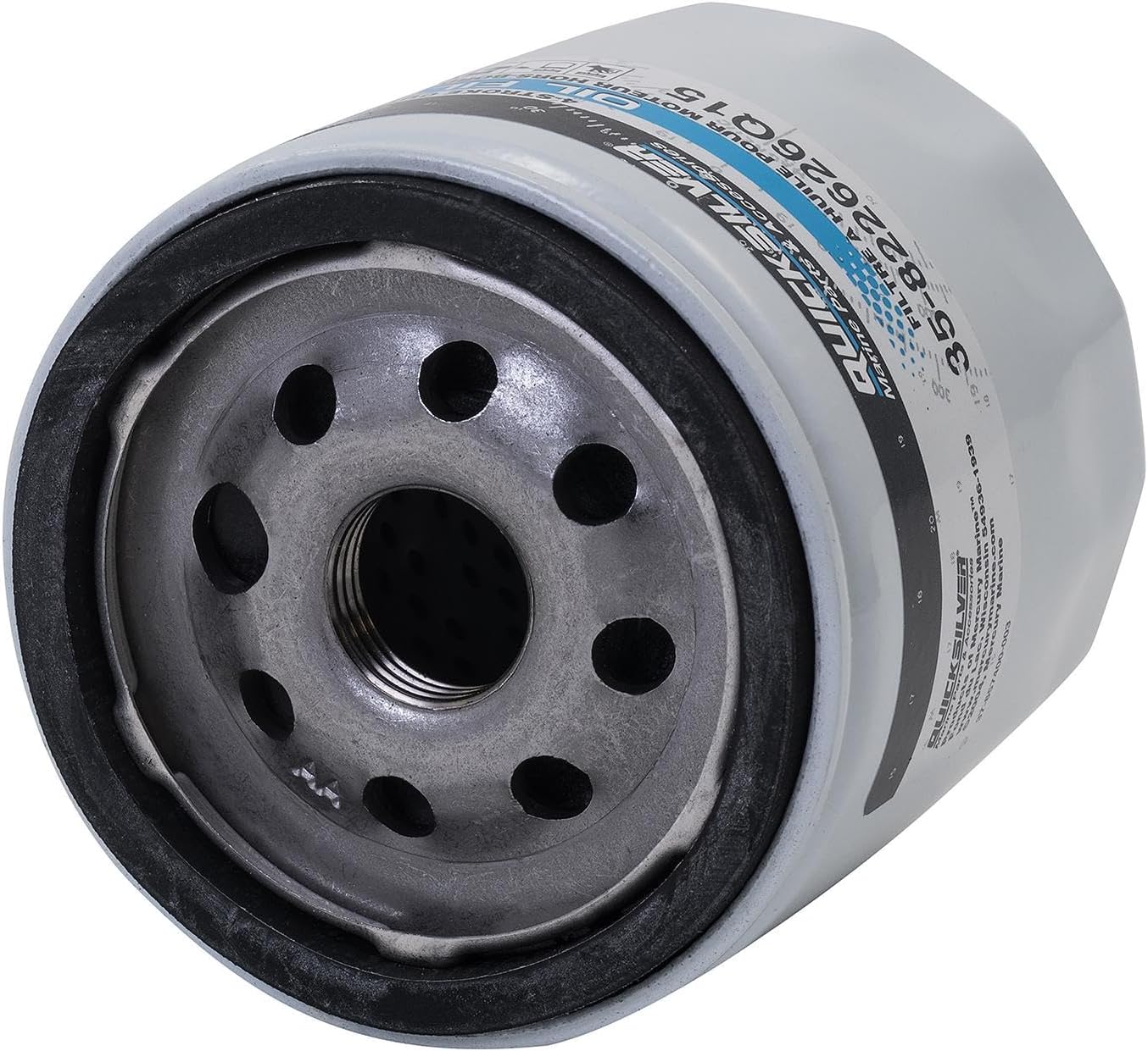Quicksilver 822626Q15 Oil Filter for Select Mercury and Mariner V-225 V6 4-Stroke Outboards