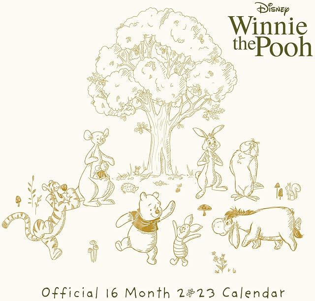 Disney Winnie The Pooh Calendar 2022 - Month to a View Planner 30cm x 30cm - Official Merchandise