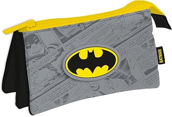 ARDITEX BT16485 Warner BROSS-Batman Triple Pencil Case 21 x 11 cm, Batman