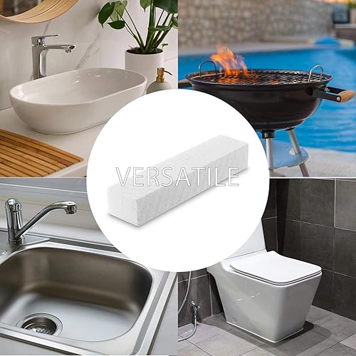 Miniatura 4 de Paquete de 6 cepillos limpios de piedra pómez para inodoro quitar anillos de agua dura acumulación de calcio y óxido adecuados para limpiar inodoro