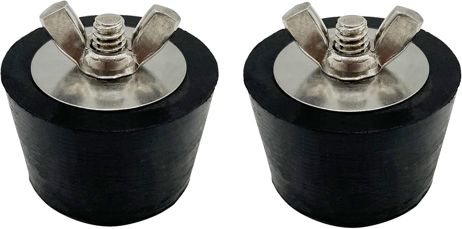 Poolzilla 2 Pack Rubber Plugs for Pool Closing - 2 Swimming Pool Winterizing Plug - Commercial Grade Rubber Pool Return Line Skimmer Plug for In-Ground and Above Ground Pools