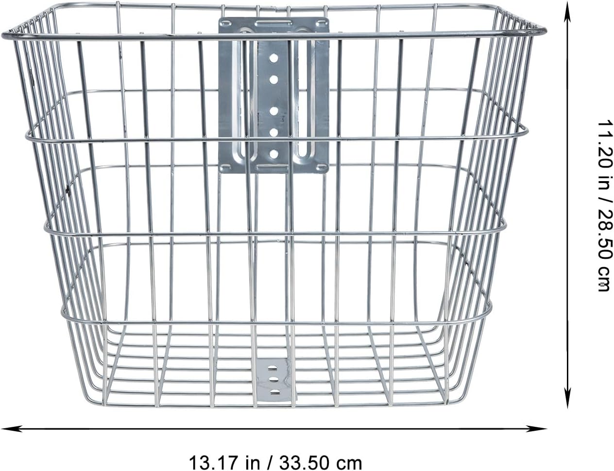 HEMOTON Professional Bike Basket Front Handlebar Stable Iron Wire Bicycle Basket Universal Cycling Front Rack for Mountain and Electric Bikes with Single Mount Suitable for Outdoor Riding