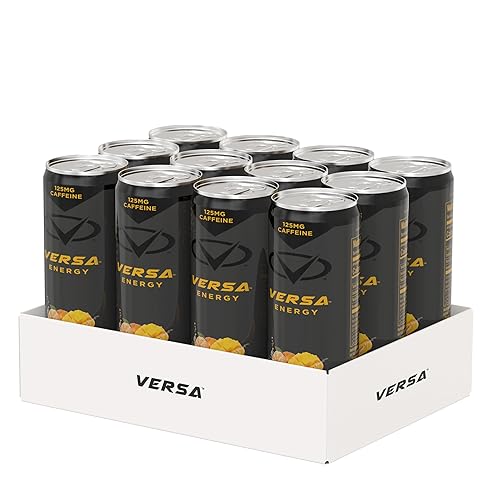 Miniatura 9 de VERSA Energy by PEScience, bebida energética sin azúcar, 125 mg de cafeína, perfectamente carbonatada, mango de naranja mandarina, caja de 12