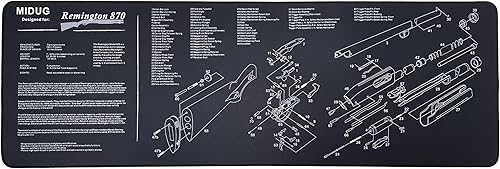 Alfombrilla de limpieza de pistola antideslizante de goma almohadilla de limpieza para pistola de mantenimiento para pistola 1911GLOCKM&PRemington