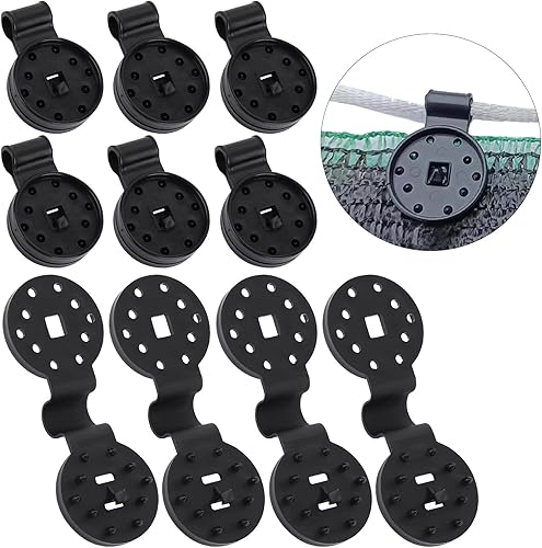 Miniatura 1 de 40 clips de plástico redondos de plástico para sombra, clips de tela para sombra, agarre de bloqueo resistente para invernadero, jardín, agrícola,