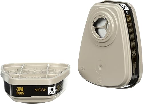 Miniatura 3 de 3M 6005 cartucho de forlmaldehídovapor orgánico para protección respiratoria, 2 unidades
