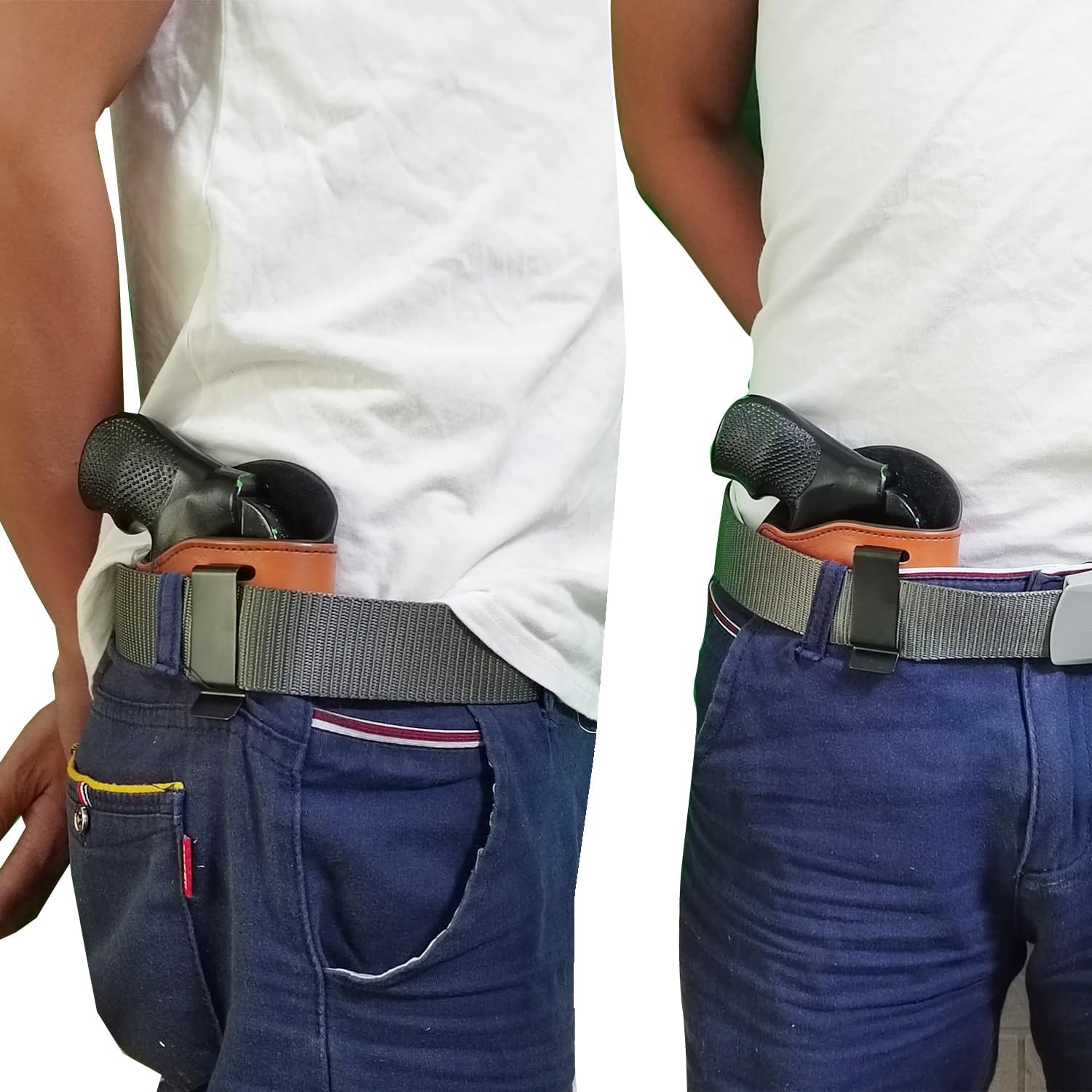 IWB 38 Special Holster, Concealed Carry for Taurus 85 50 - Ruger SP101, LCR - Charter - S&W Bodyguard- J Frame - .38 Snub Nose Holsters