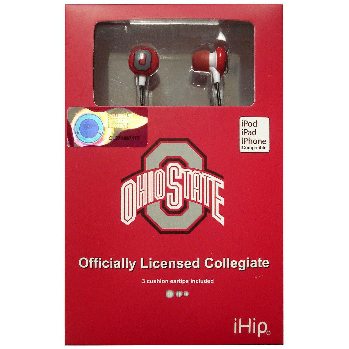 iHipOhio State Buckeyes Earbuds Headphones